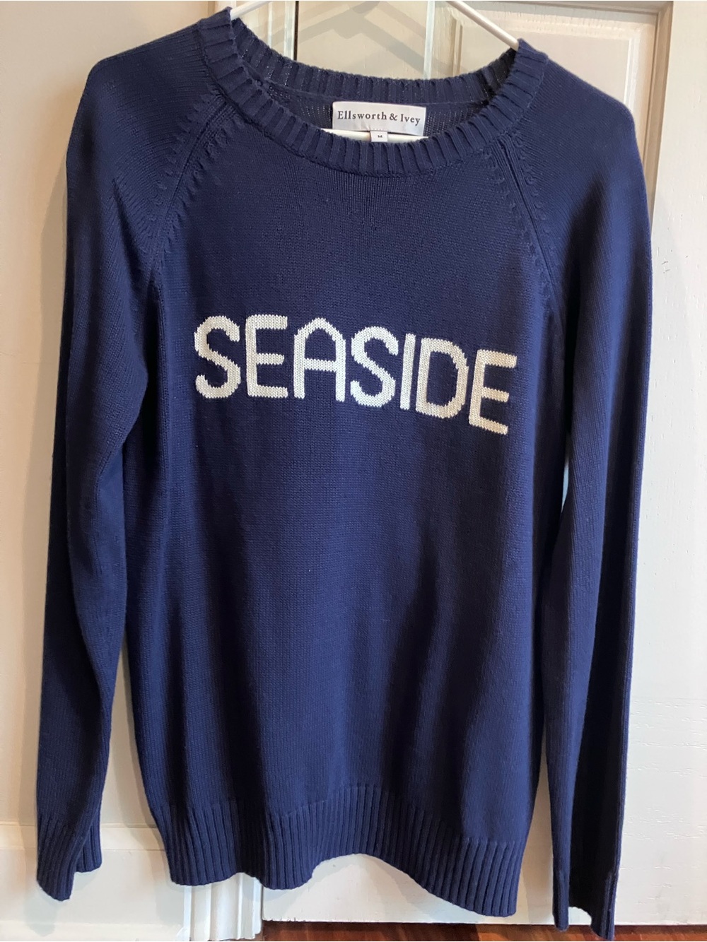 Ellsworth & Ivey Navy 'Seaside' Crewneck Sweater